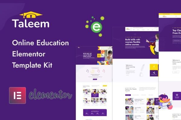 Taleem - Online Education Elementor Template Kit