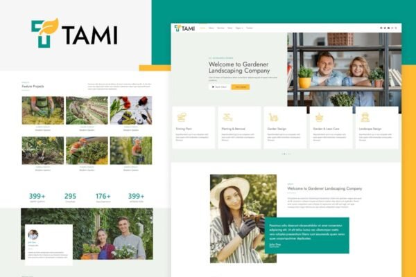Tami - Landscape & Gardening Elementor Template Kit