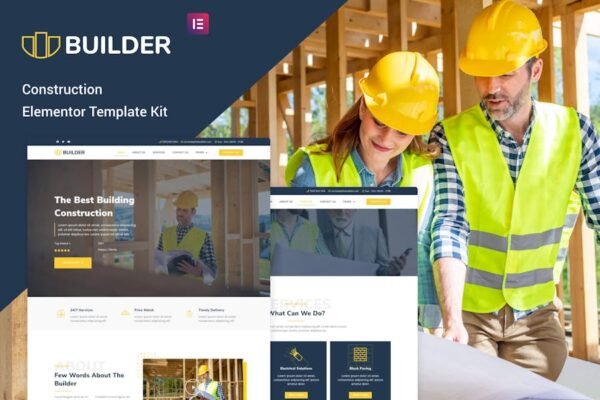 The Builder - Construction & Architecture Elementor Template Kit