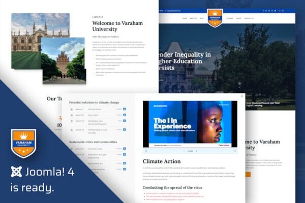 Varaham - Education University Joomla 4 Template