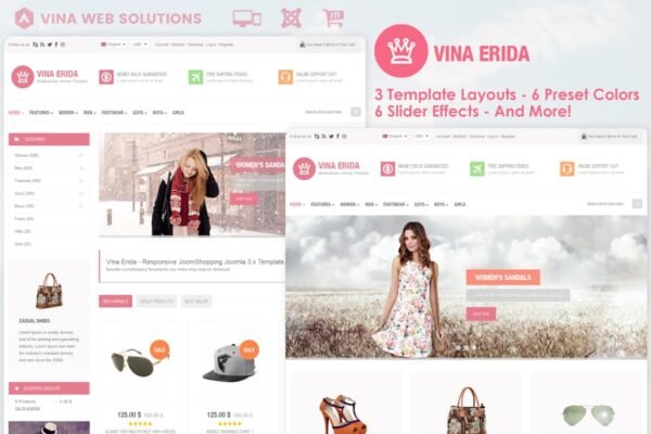 Vina Erida - Multipurpose Joomla 3.x Template