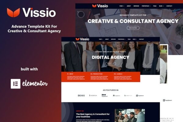 Vissio - Business Elementor Template Kit