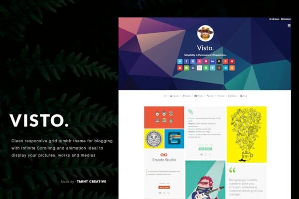 Visto - Multi Column Tumblr Theme