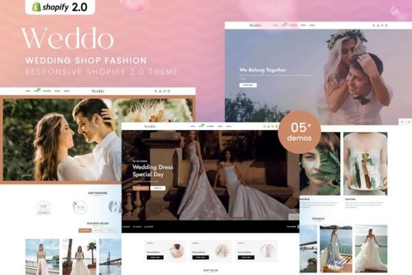 Weddo - Wedding Shop Fashion Shopify 2.0 Theme