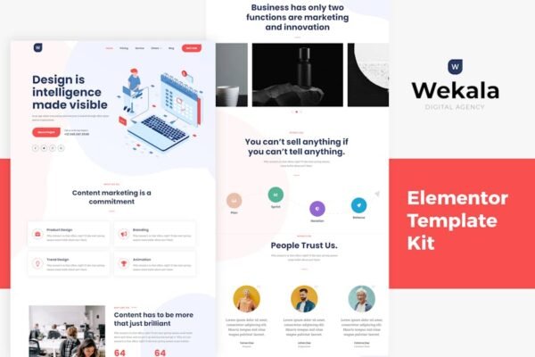 Wekala - Agency Elementor Template Kit
