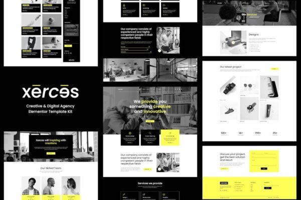 Xerces - Creative & Digital Agency Elementor Template Kit